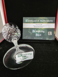 Breaking Bad Original Screen Used Walter White Crystal Wine Glass Movie Prop