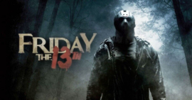 Friday the 13th Jason Voorhees Parking Area Original Production Used Sign Prop
