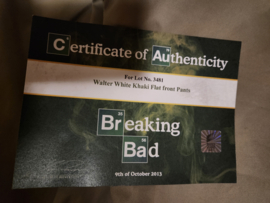 Breaking Bad Original Production Used Walter White Khaki Flat Front Pants Prop