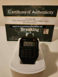 Breaking Bad Walter White Original Screen Used Casio Calculator Watch Movie Prop