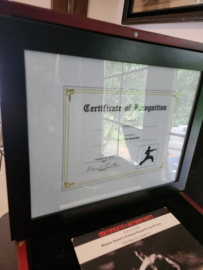 Sons of Anarchy Original Screen Used Wayne Unser Kung Fu Master Certificate Prop