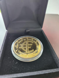 Walt Disney Scrooge McDuck 24K Gold Plate First Euro Sample Coin