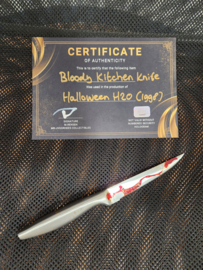 Halloween H20 Original Production Used Michael Myers Bloody Small Knife Prop