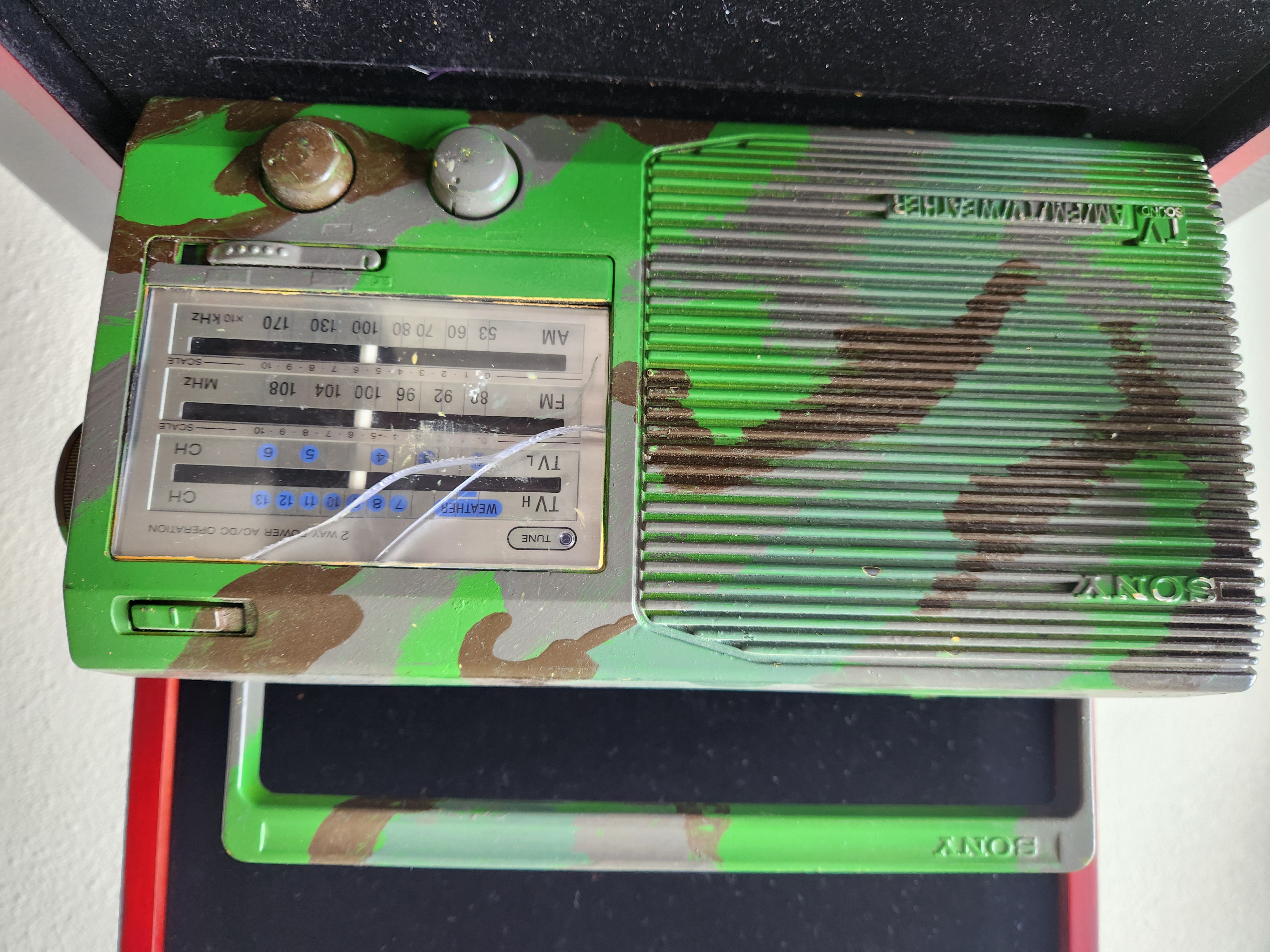 American Pie Beta House 2007 Original Screen Used Camo Radio and Binoculars Prop
