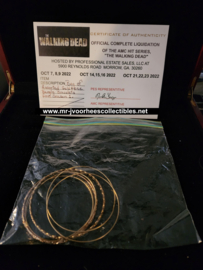 The Walking Dead Original Production Used Daryl Scavenged Gold Bracelet Set Prop