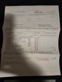 Breaking Bad Original Screen Used Hank Medical Bill Movie Prop