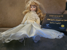 Dolls 1987 Original Production Used Girl Doll in Wedding Dress Movie Prop