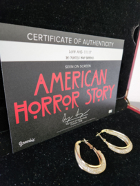 American Horror Story Hotel Original Screen Used Lady Gaga Hoop Earrings Prop
