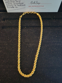 The Walking Dead Original Production Used Daryl Scavenged Gold Necklace Prop