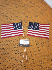 SOA Sons of Anarchy Original Screen Used Jack Teller Jax Memorial USA Flags Prop