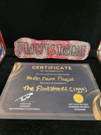 The Flintstones 1994 Original Production Used Name Plaque Prop
