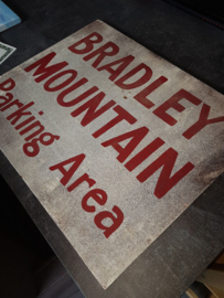 Friday the 13th Jason Voorhees Parking Area Original Production Used Sign Prop