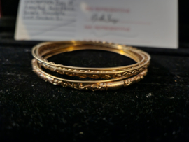 The Walking Dead Original Production Used Daryl Scavenged Gold Bracelet Set Prop