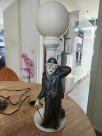 Charlie Chaplin Old Vintage Desk Lamp Figurine Statue