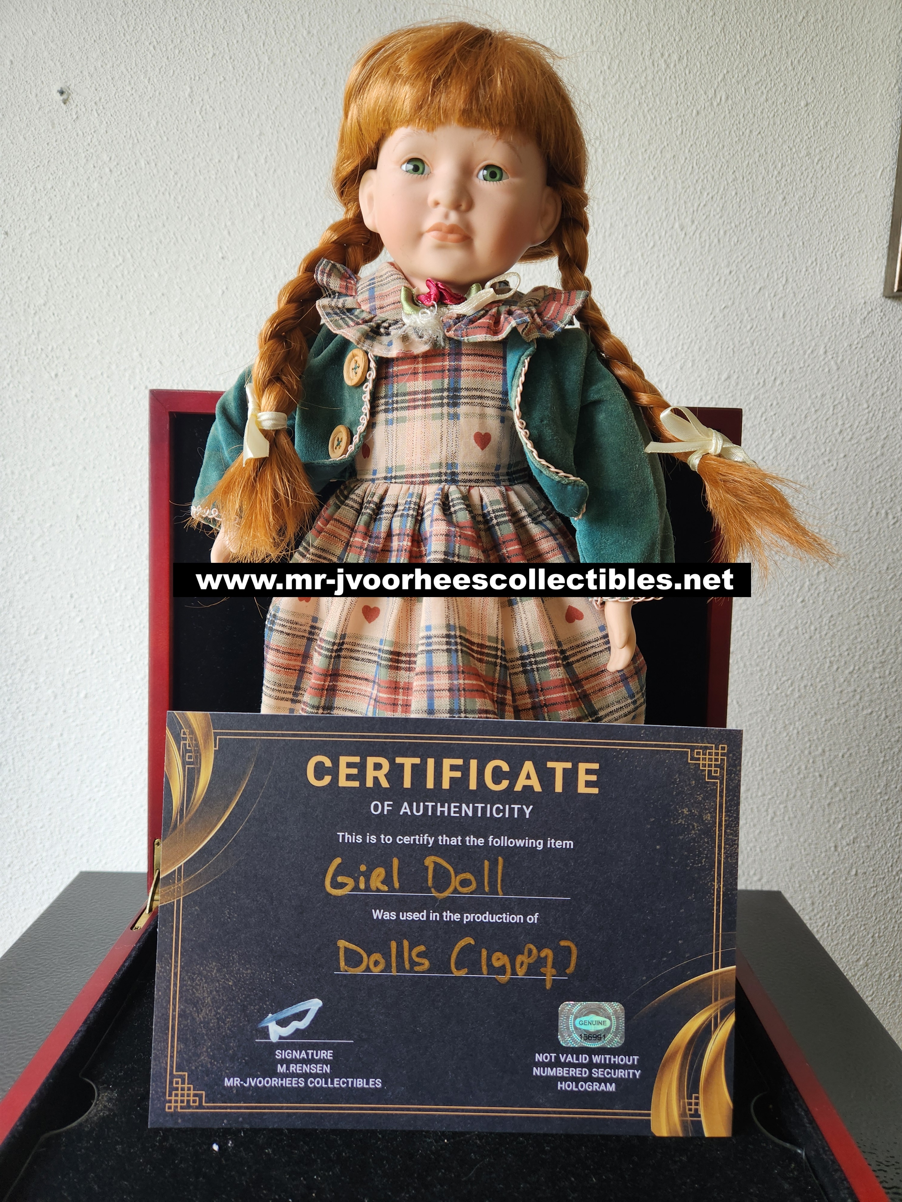 Dolls (1987) Original Production Used Creepy Girl Doll Movie Prop