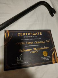 Halloween Resurrection Original Production Used Myers House Crowbar Tool Prop