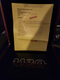 Halloween H20 Original Production Used Michael Myers Psychiatric Evaluation Prop