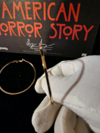 American Horror Story Hotel Original Screen Used Lady Gaga Hoop Earrings Prop