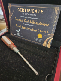 Final Destination 2000 Original Production Used Screwdriver from Garage Prop
