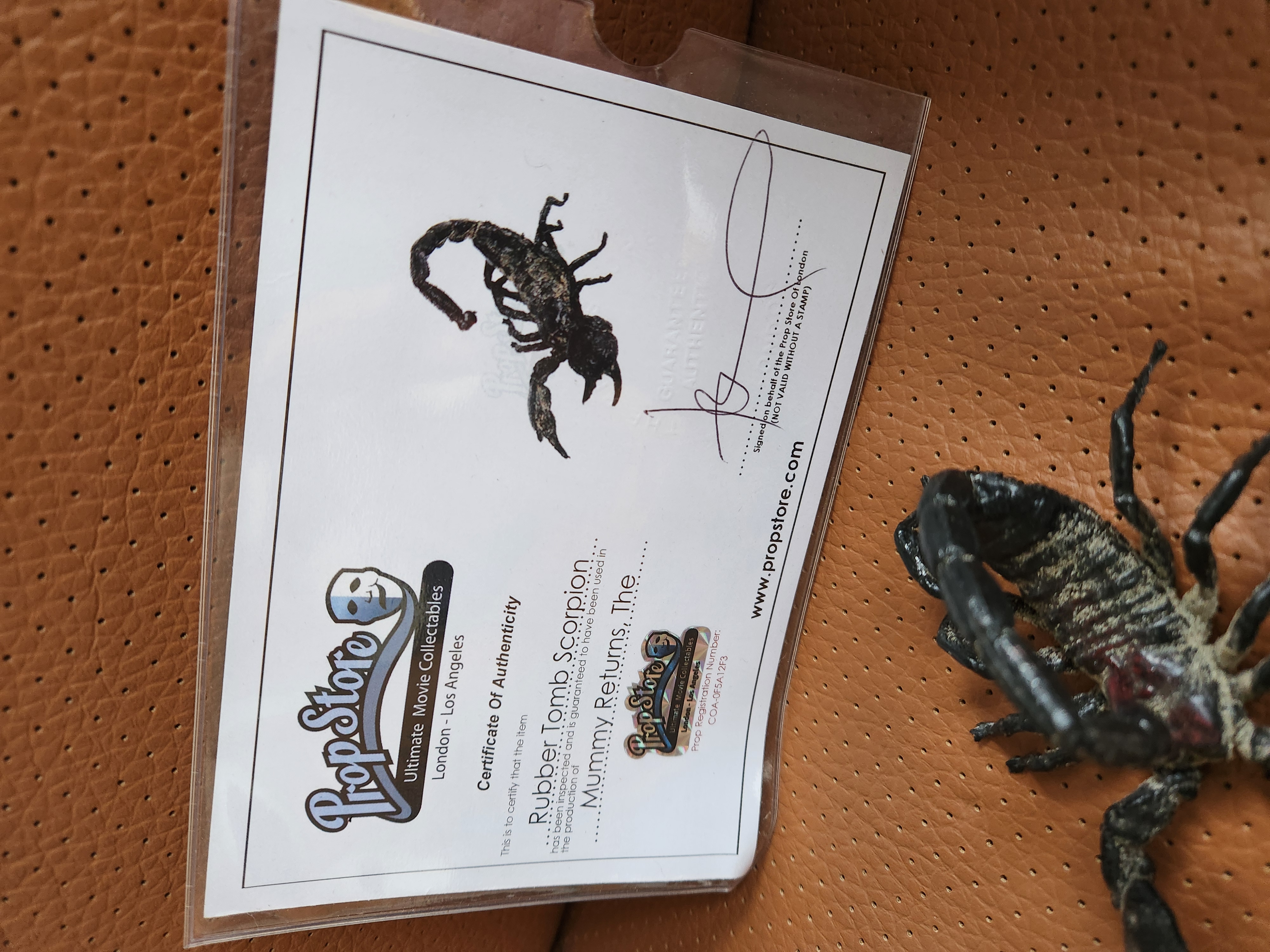 The Mummy Returns (2001) Original Screen Used Mummy Tomb Scorpion Movie Prop