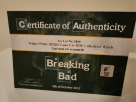 Breaking Bad Walter White Original Screen Used Casio Calculator Watch Movie Prop