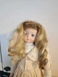 Dolls 1987 Original Production Used Creepy Little Girl Doll in Dress Movie Prop