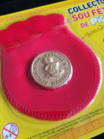 Walt Disney Scrooge McDuck One Picsou Brass Magazine Coin in Card