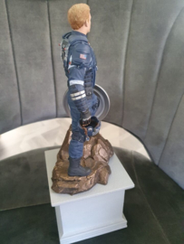 Marvel Captain America Standing on Pilar Figurine Statue