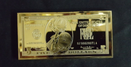 Walt Disney Scrooge McDuck $5 Duckburg Gold Banknote LE Bar Coin