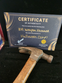 Halloween 2018 Original Production Used Michael Myers Kill Hammer Movie Prop