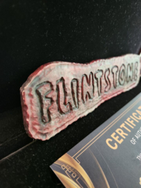 The Flintstones 1994 Original Production Used Name Plaque Prop