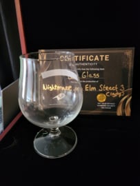 Freddy Krueger Nightmare on Elm Street 3 Original Production Used Bar Glass Prop