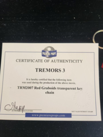 Tremors 3 Back To Perfection Original Screen Used Graboids Keychain Prop