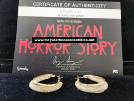 American Horror Story Hotel Original Screen Used Lady Gaga Hoop Earrings Prop