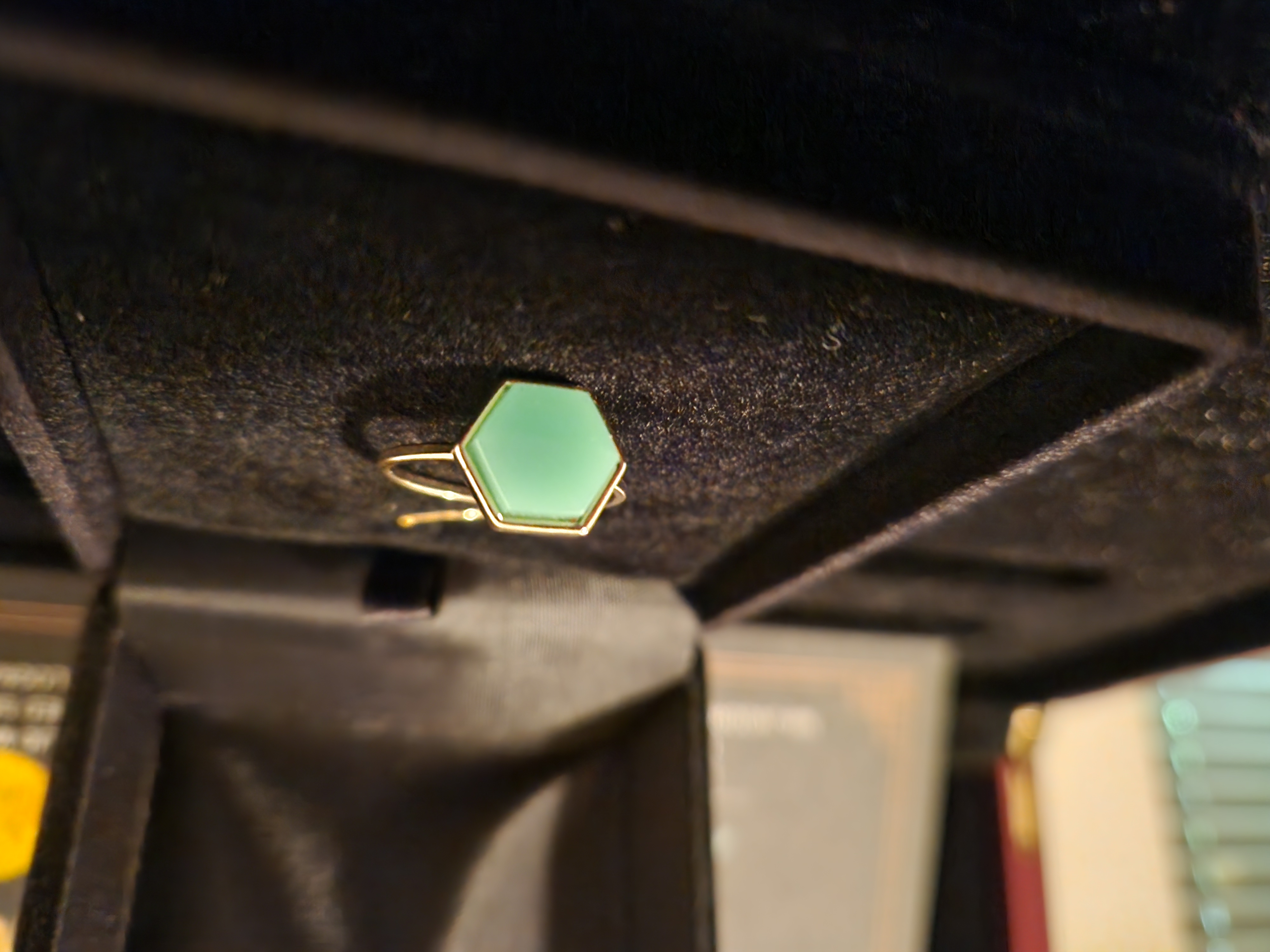 AMC The Walking Dead Original Screen Used Faux Zombie Green Gemstone Ring Prop