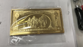 Walt Disney Scrooge McDuck $5 Duckburg Gold Banknote LE Bar Coin