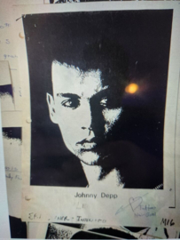 Johnny Depp Platoon 1986 Original Production Used Makeup FX Notes Set Movie Prop