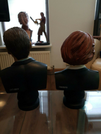 The X Files Mulder and Scully Figurine LE 5000 Bust Statue Set