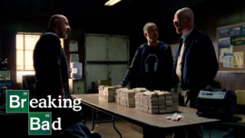 Breaking Bad Original Production Used Walter White Stack of Cash Movie Prop