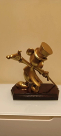 Walt Disney Mickey Mouse Conductor Gold Colour Figurine Statue