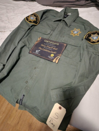 The Crossing 2018 Original Screen Used Sheriff Police Shirt Movie Prop