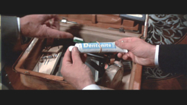 James Bond 007 Licence to Kill (1989) Original Used Dentonite Toothpaste Prop