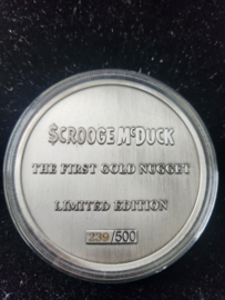 Walt Disney Scrooge McDuck First Gold Nugget Big LE of 500 Coin