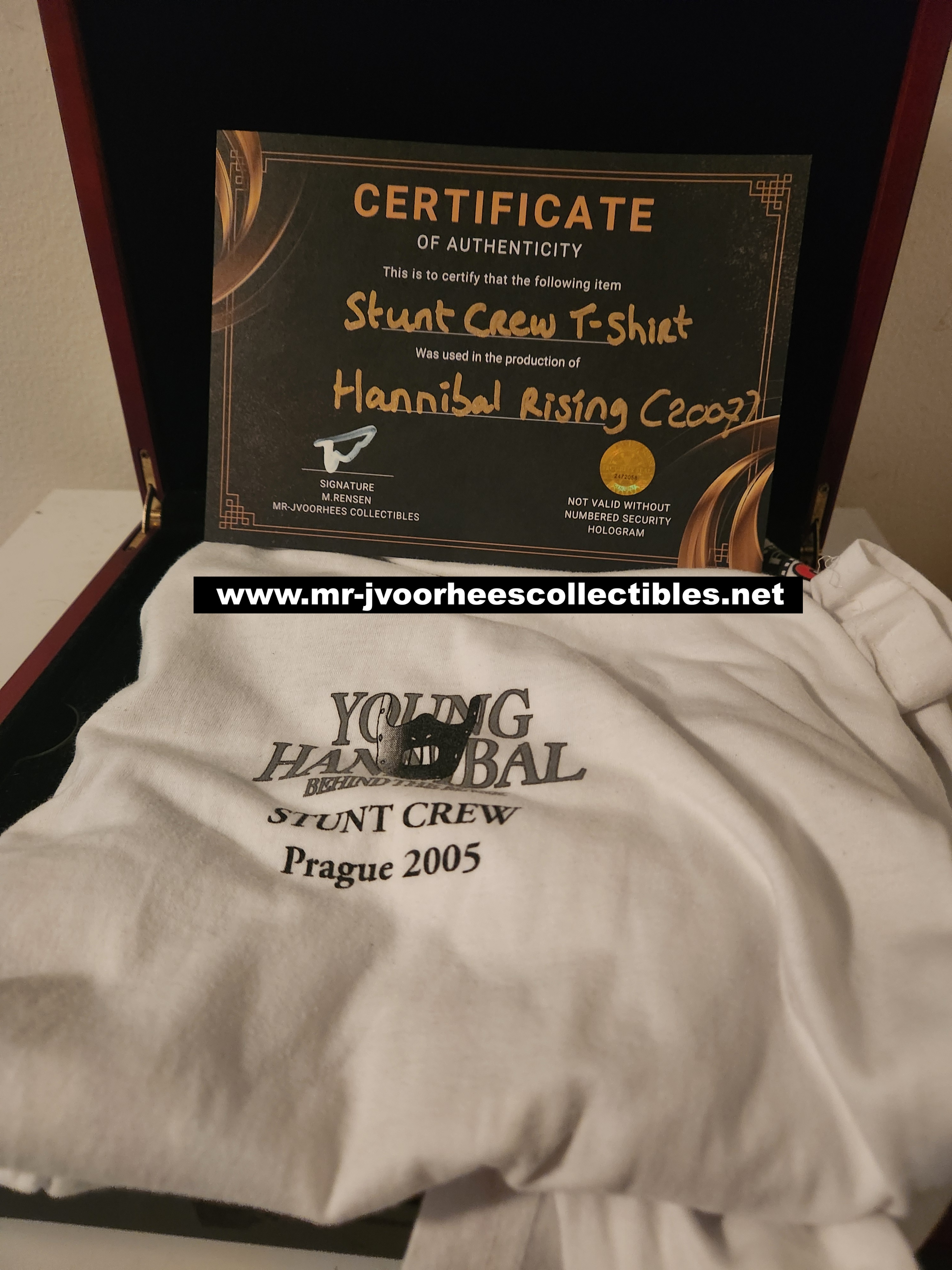 Silence of the Lambs Hannibal Rising Original Production Used Crew Shirt Prop