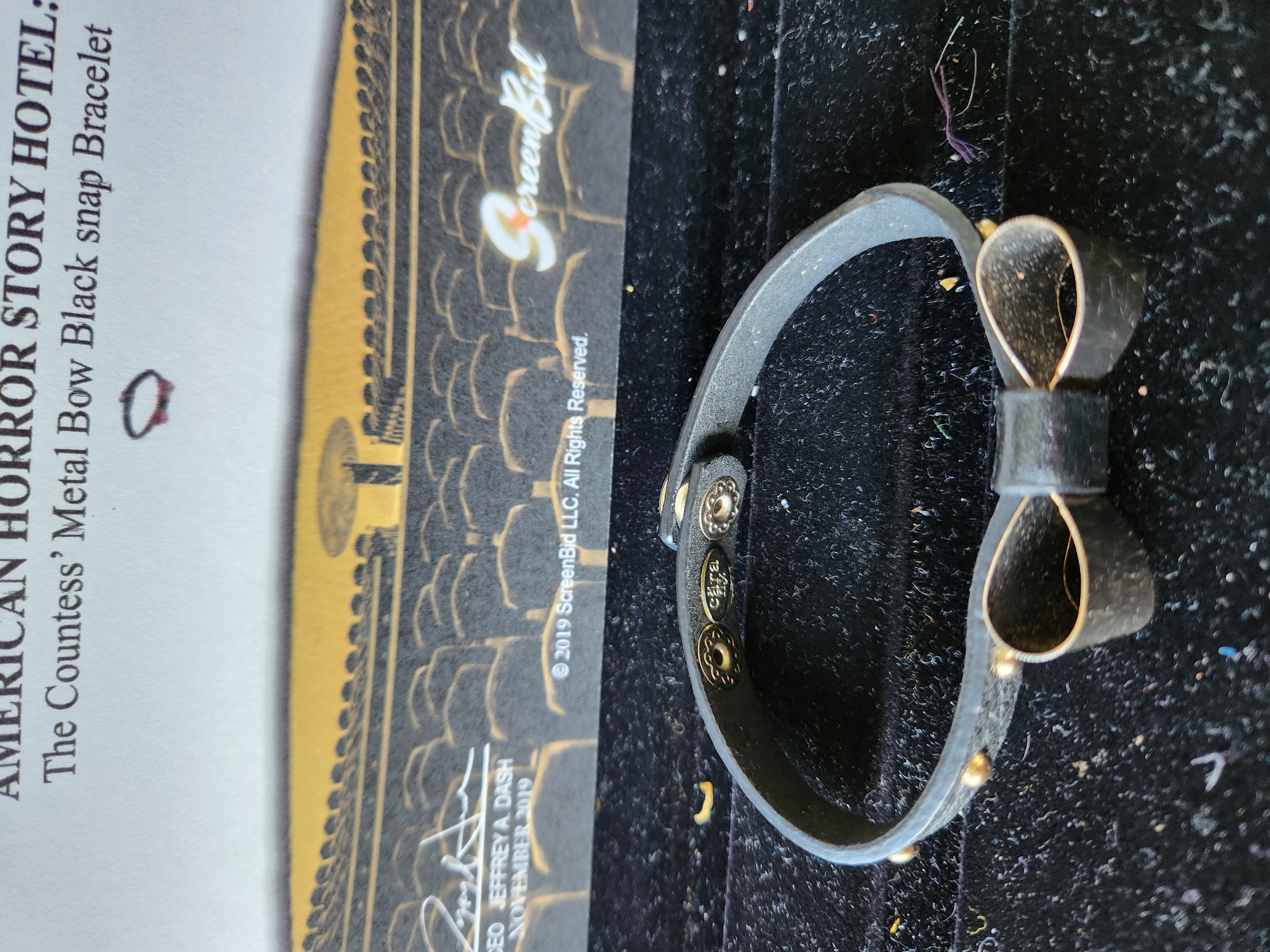 AHS American Horror Story Hotel Original Production Used Lady Gaga Bracelet Prop