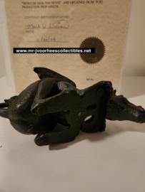 Monster High The Movie (2022) Original Production Used Black Dragon Statue Prop