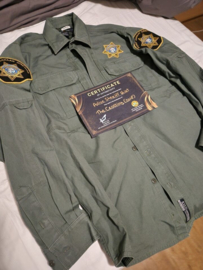 The Crossing 2018 Original Screen Used Sheriff Police Shirt Movie Prop