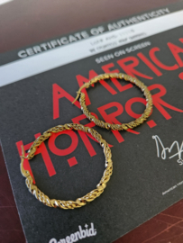 American Horror Story Hotel Original Screen Used Lady Gaga Hoop Earrings Prop