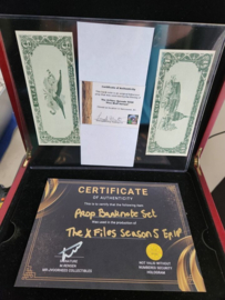 The X Files Season 5 Epsiode 18 Original Production Used Banknote Set Movie Prop