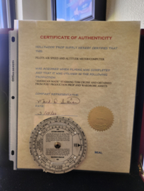 Tom Cruise American Made (2017) Original Production Used Altitude Air Disc Prop